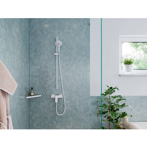 Душевая штанга Hansgrohe Unica S Puro 90 см, белый матовый (28631700)