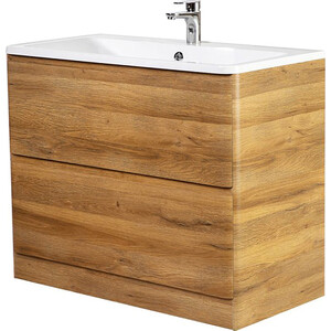 Тумба с раковиной BelBagno Albano 100 rovere rustico напольная (ALBANO-1000-2C-PIA-RR, BB1000/455-LV-MR-ALR)