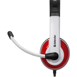 Гарнитура Defender Warhead G-120 красный + белый, кабель 2 м (64098)