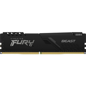 Память оперативная Kingston 16GB DDR4 DIMM 1Gx8 FURY Beast Black (KF432C16BB1/16)