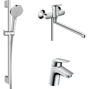 Комплект смесителей Hansgrohe Logis универсальный (71402000, 71070000, 26275000)