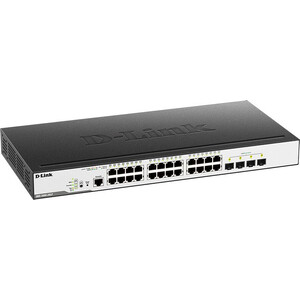 Коммутатор D-Link DGS-3000-28LP DGS-3000-28LP/B1A 24G 4SFP 24PoE 193W упр