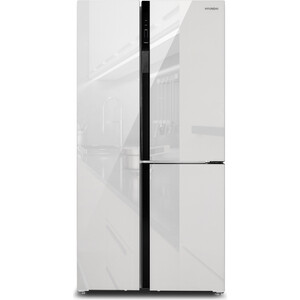 Холодильник Hyundai CS6073FV белое стекло
