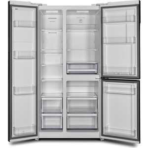 Холодильник Hyundai CS6073FV белое стекло