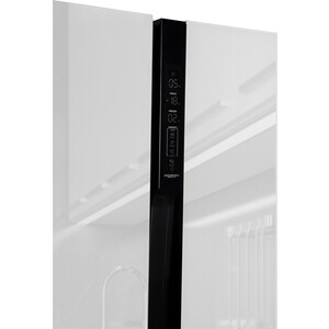 Холодильник Hyundai CS6073FV белое стекло