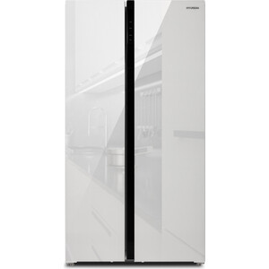 Холодильник Hyundai CS6503FV белое стекло