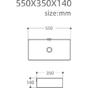 Раковина-чаша Aquanet Perfect 55х35 черная (273676)