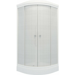 Душевая кабина Triton Стандарт 90x90 задние стенки матовые, стекла лен (Щ0000041032)