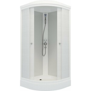 Душевая кабина Triton Стандарт 90x90 задние стенки матовые, стекла лен (Щ0000041032)