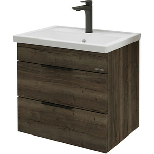 Тумба с раковиной Grossman Форта 70х46 темный дуб галифакс (1070032, 15840)