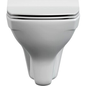 Унитаз подвесной безободковый Cersanit Carina XL Clean On DPL EO slim с сиденьем микролифт (S-MZ-CARINA-XL-COn-S-DL-w/62955)