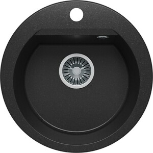Кухонная мойка Polygran Atol 460 №16 черный (678897)