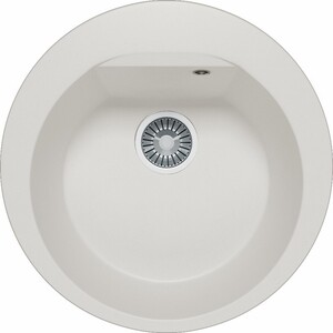 Кухонная мойка Polygran Atol 520 №36 белый хлопок (627451)