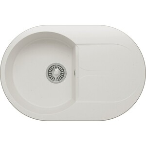 Кухонная мойка Polygran Atol 760 №36 белый хлопок (679030)