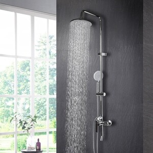 Душевая система Mixline ML2418 со смесителем и изливом, хром (4627173719056)