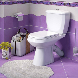 Унитаз-компакт Оскольская керамика Элисса с сиденьем микролифт, белый (4603764564021)