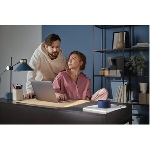 Умная колонка Яндекс Станция Мини 2.0 YNDX-00021B (без часов) (моно, 10Вт, Wi-Fi, Bluetooth) синий