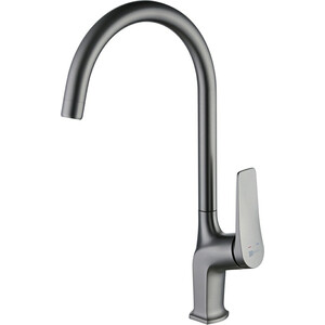 Смеситель для кухни Lemark Bronx высокий, графит (LM3705GM)