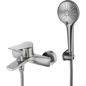 Смеситель для ванны Lemark Bronx с душем, графит (LM3714GM)