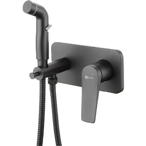Гигиенический душ Lemark Bronx с гигиенической лейкой, встраиваемый, черный (LM3720BL)