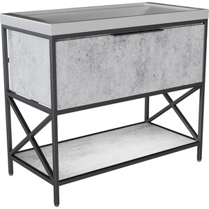 Тумба под раковину Mixline Бруклин 96,5х43 бетон (4630099745153)