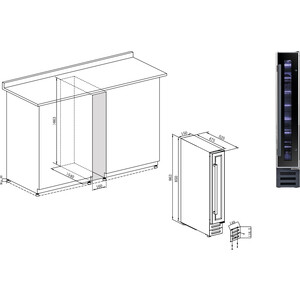 Холодильник винный Temptech WPQ15SCB