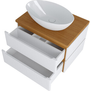 Тумба под раковину Mixline Виктория 71х48 дуб светлый (4630099745825)