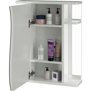 Зеркальный шкаф Mixline Классик 55х68 левый, белый (4640030867295)