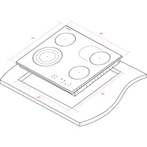 Электрическая варочная панель Thomson HC20-4E04