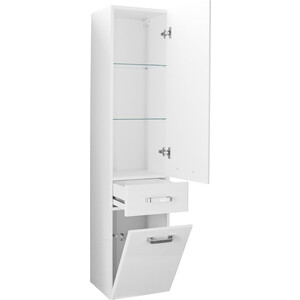 Пенал Mixline Стив 34х152 бельевая корзина, белый (1405185368058)