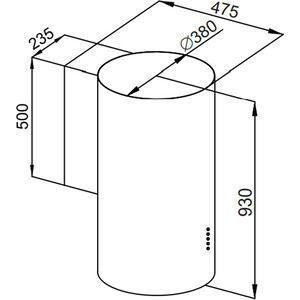 Вытяжка HOMSair FLY 1000SD 39 нержавеющая сталь