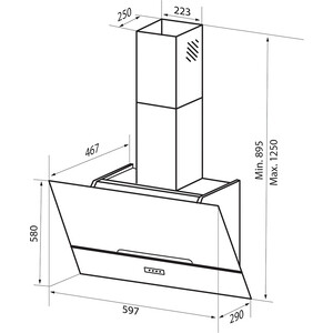 Вытяжка Zigmund & Shtain K 142.6 W