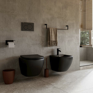 Унитаз подвесной безободковый Ceramicanova Metropol с сиденьем микролифт (CN4002MB)