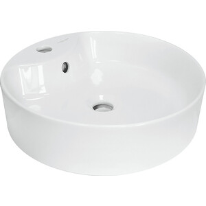 Раковина накладная Sanita luxe Best Shelf 43х43 (WB.CT/Best/43-C.Shelf/WHT.G/S1)