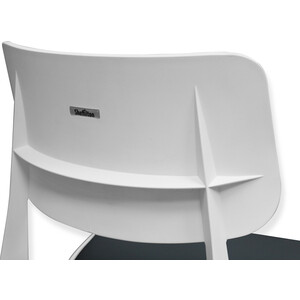 Стул Sheffilton SHT-S110-CN1 с подушкой из кож.зама белый/черный