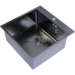Кухонная мойка Mixline Pro 50х50 черный графит (4630099745672)