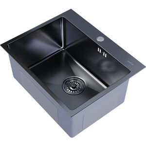 Кухонная мойка Mixline Pro 53х43 черный графит (4630099745719)