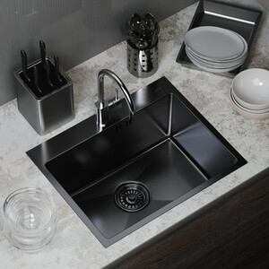 Кухонная мойка Mixline Pro 53х43 черный графит (4630099745719)