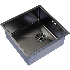 Кухонная мойка Mixline Pro 45х45 черный графит (4630099745634)