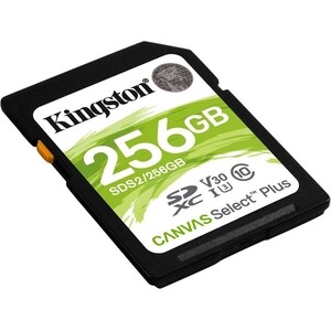 Флеш карта Kingston SDXC 256Gb Class10 SDS2/256GB Canvas Select Plus w/o adapter (SDS2/256GB)