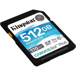 Флеш карта Kingston SDXC 512Gb Class10 SDG3/512GB Canvas Go! Plus w/o adapter (SDG3/512GB)