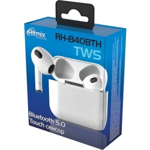 Наушники Ritmix RH-840BTH TWS white