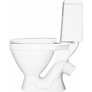 Унитаз-компакт Sanita Лада Эконом c сиденьем (WC.CC/Lada/1-P/WHT.G/S1)