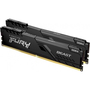 Память оперативная Kingston 8GB 3200MHz DDR4 CL16 DIMM (Kit of 2) FURY Beast Black (KF432C16BBK2/8)
