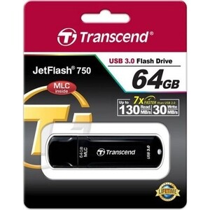 Флеш-накопитель Transcend 64GB JETFLASH 750, black (TS64GJF750K)