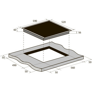 Индукционная варочная панель ZUGEL ZIH604W