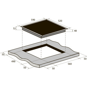 Электрическая варочная панель ZUGEL ZEH602B
