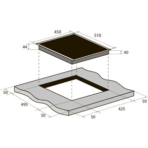 Электрическая варочная панель ZUGEL ZEH452B