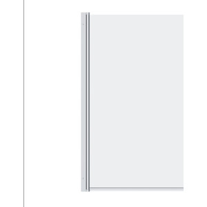 Шторка для ванны Damixa Skyline 80 распашная, прозрачная, хром глянцевый (DX35WBS-D080-140MT)