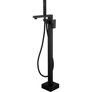 Смеситель для ванны Abber Daheim напольный, черный матовый (AF8215B)